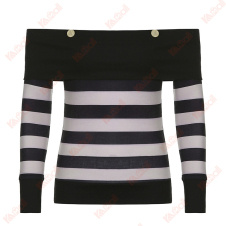 fashion striped pattern long sleeves